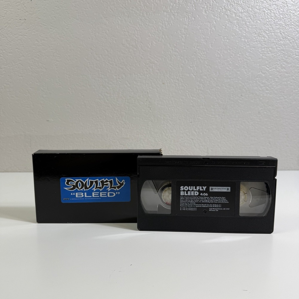 SOULFLY "Bleed" 1998 Promotional Music Video VHS Debut RARE!